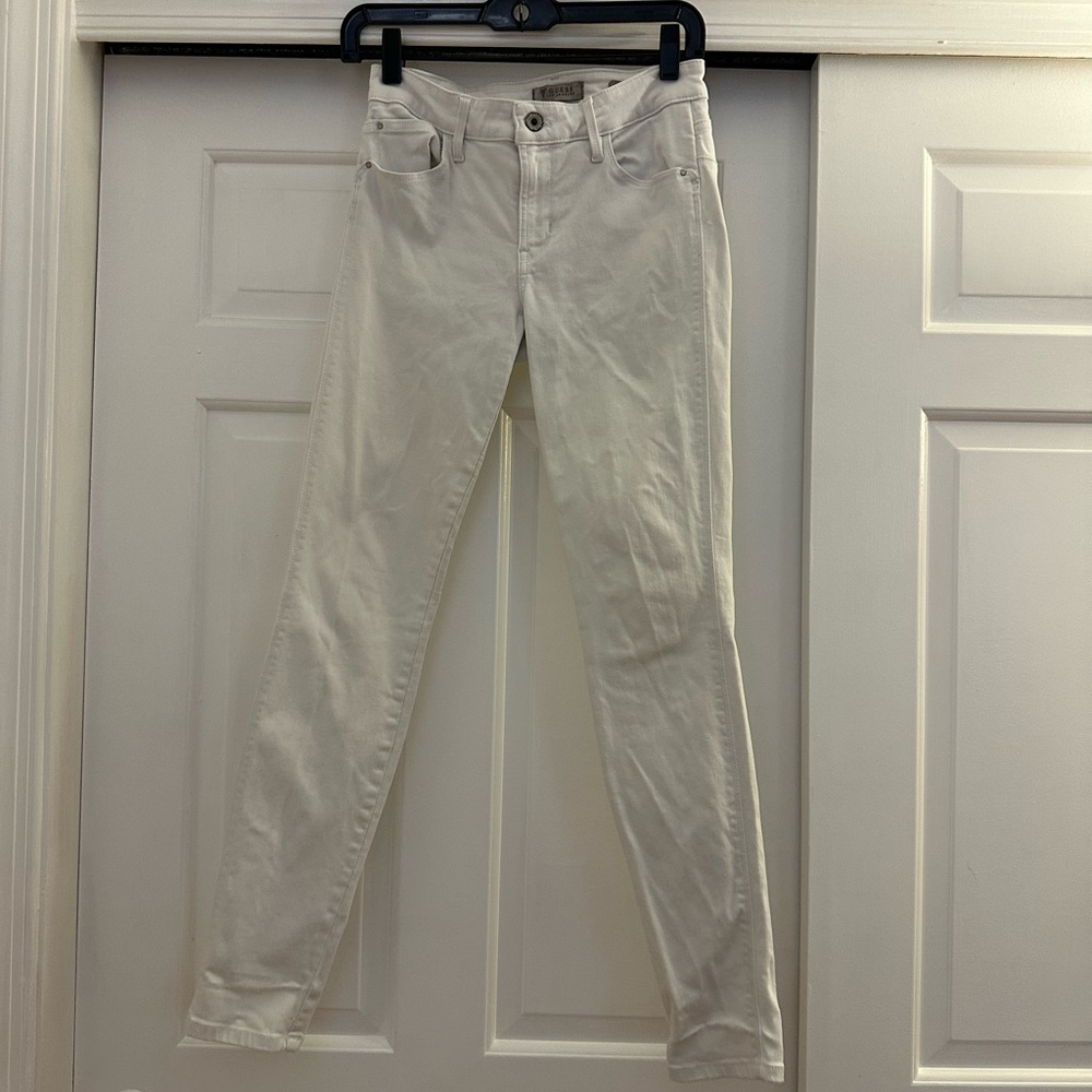 Women's Cream Skinny Jeans